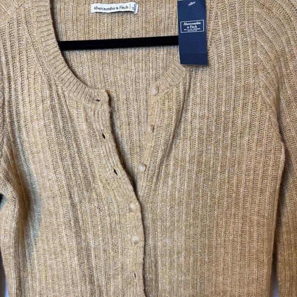 Abercrombie & Fitch Mocha Cardigan Size Small NWT - Picture 11 of 15